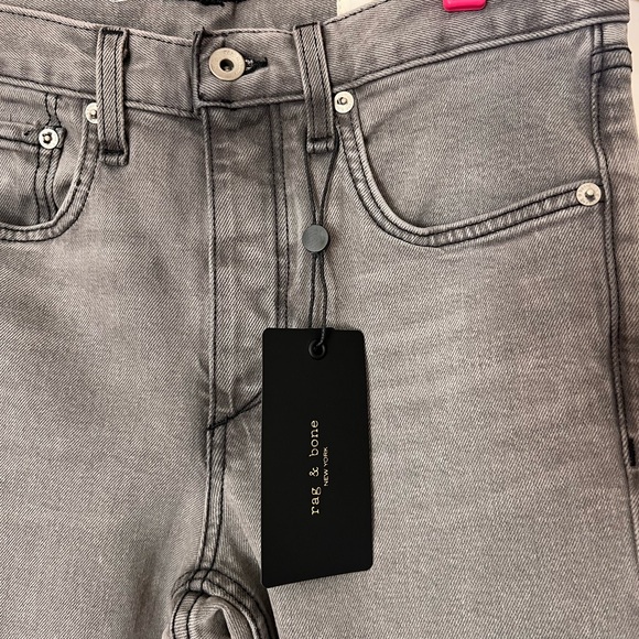 Rag & Bone Light Gray Slim Men's Jeans - Picture 2 of 6